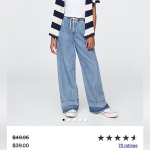Girls gap UltraSoft Easy Baggy Jeans xs 4-5